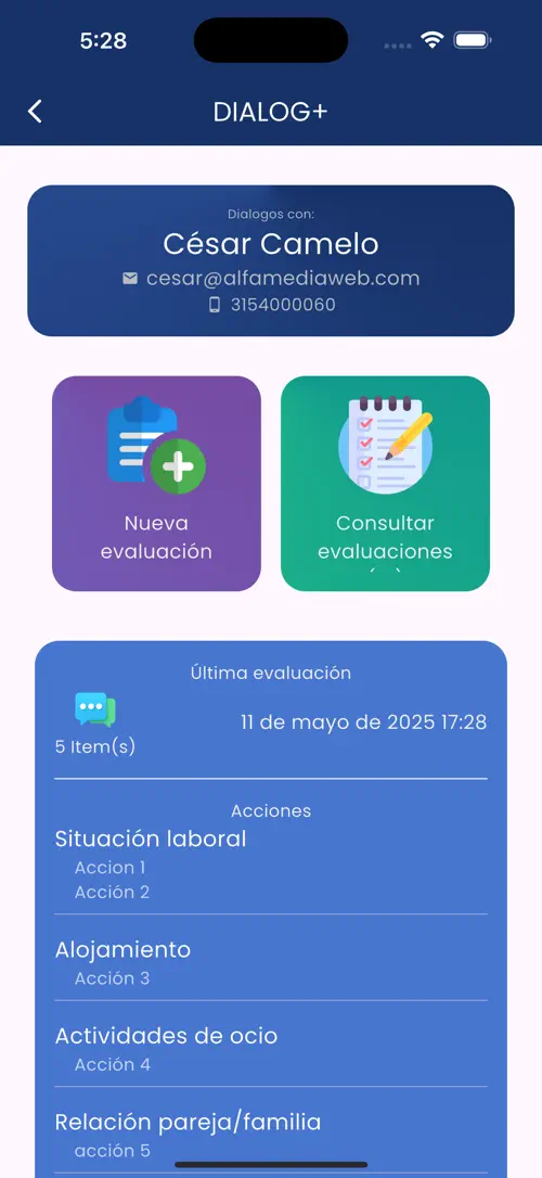 Sesión estructurada Dialog+